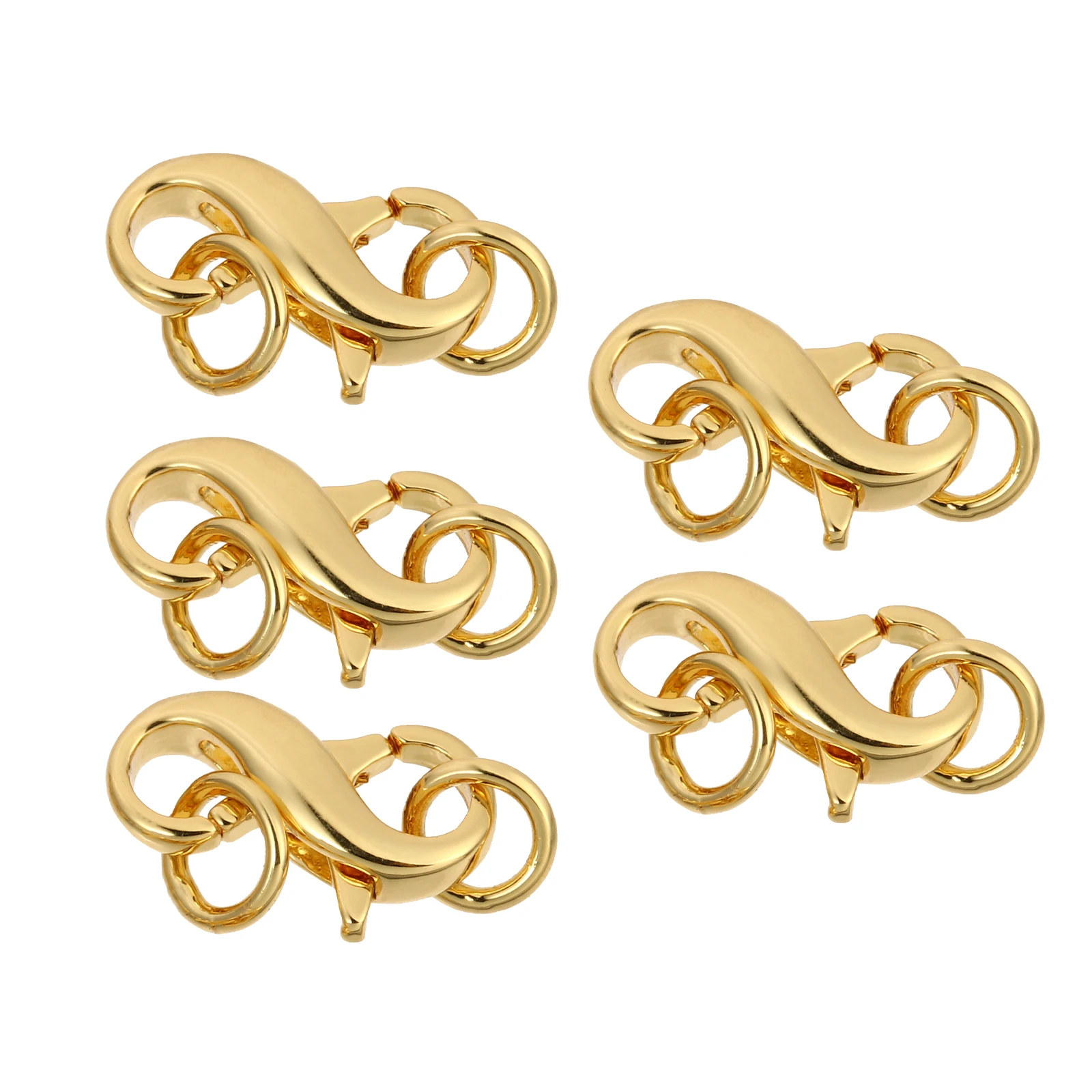 

5Pcs Lobster Claw Clasp Elastic B for Bracelet Necklace DIY Jewelry Making Lightweight Small Bright Color Rubber Supplies
