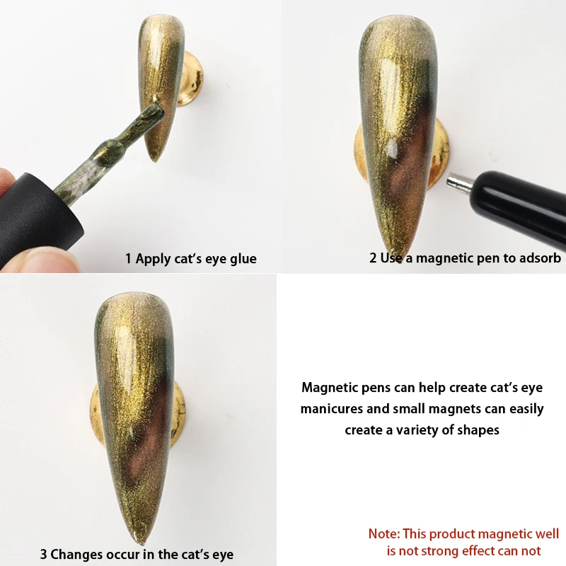 1Pcs Magnet Strong Effect Nail Act Pen Small Steel Ball Nail Act Decoration Magnet Stick Tools For Women Beauty Manicure