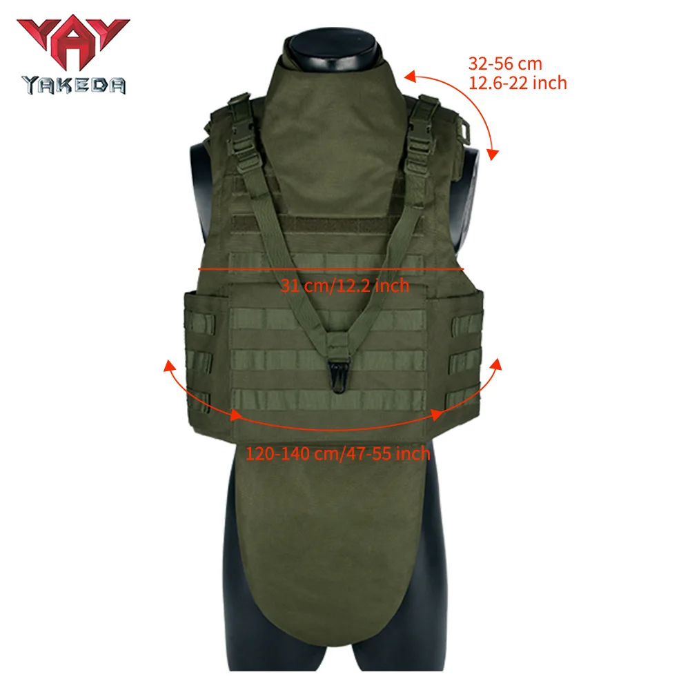 YAKEDA new PALS outdoor full protection wear-resistant breathable neck protector neck protector training clothing tactical vests