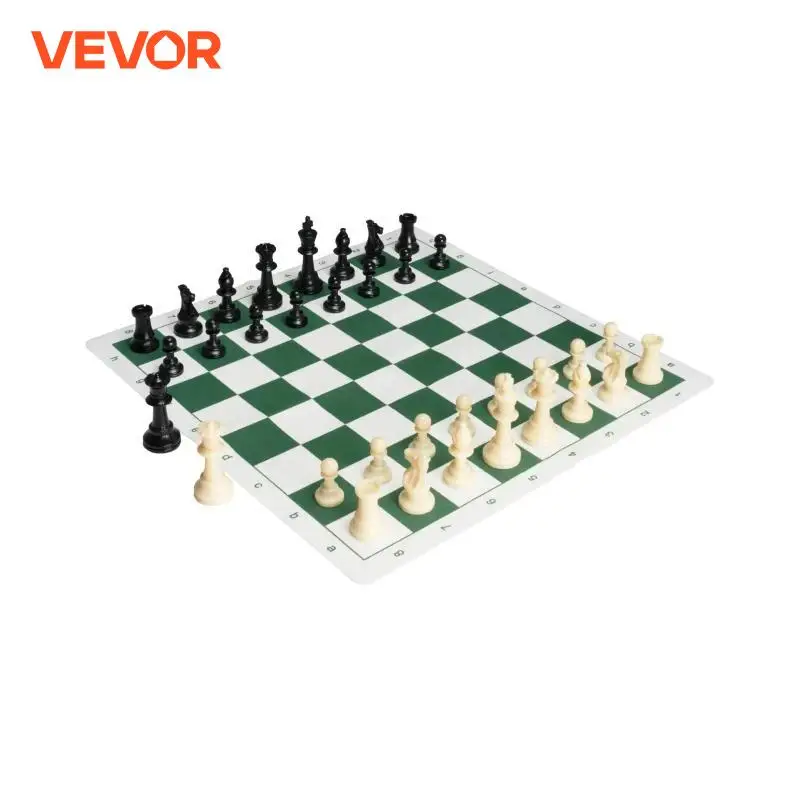VEVOR-مجموعة شطرنج للكبار ، مبتدئ مبتدئ ، لوحة سيليكون قابلة للطي ، لعبة محمولة للسفر ، بالغ ، 20 في
