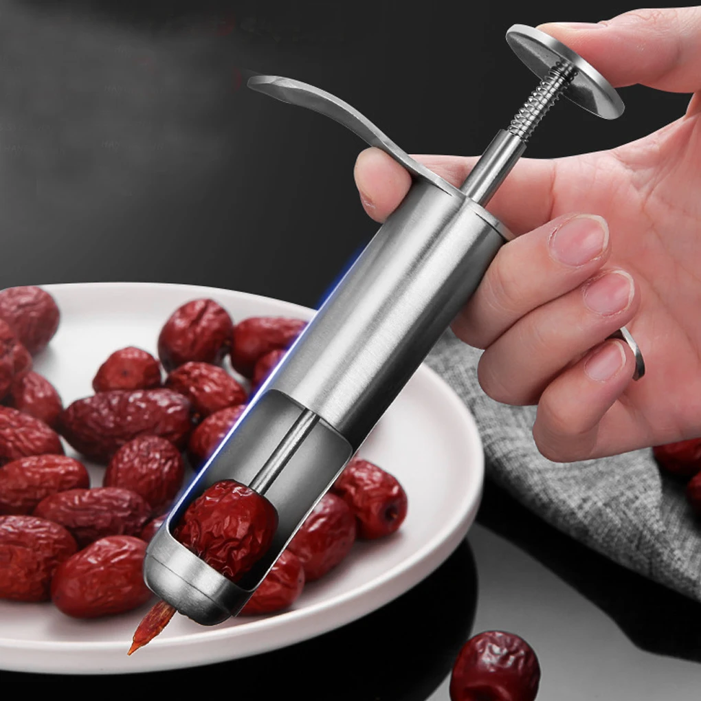 Red Dates Corer Strainless Steel Cherry Core Remover Kitchen Gadgets Jujube Core Picker Kitchen Accessories