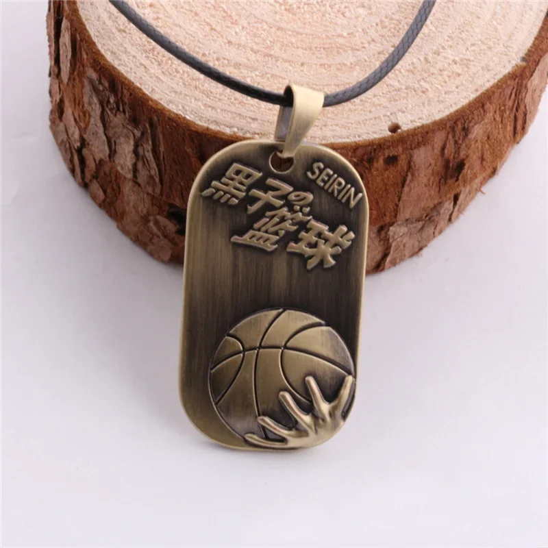 Vintage Kuroko's Basketball Pendant Necklace for Men Women Kuroko Tetsuya Choker Necklaces Dog Tag Anime Fans Cosplay Jewelry