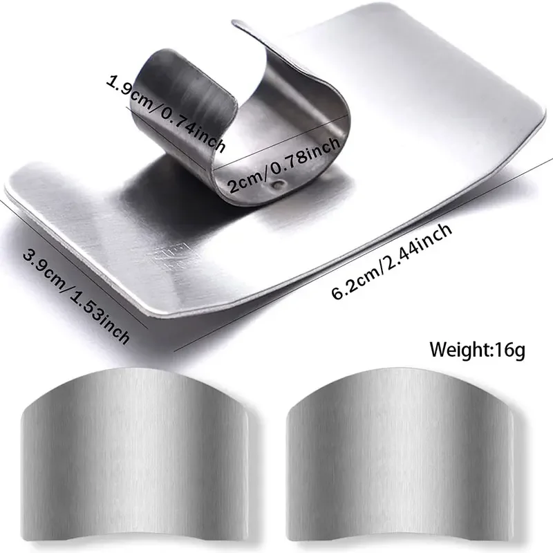 Stainless Finger Guard Finger Anti-cut Finger Guard Kitchen Tools Safe Vegetable Cutting Hand Protecter Kitchen Cooking  Gadgets