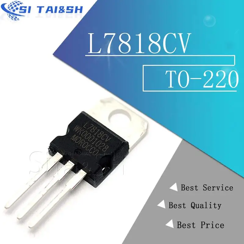 10PCS LM317T L7805 L7806 L7808 L7809 L7910 L7812 L7815 L7818 L7824 L7915 new and original IC Chipset TO-220 L7805CV