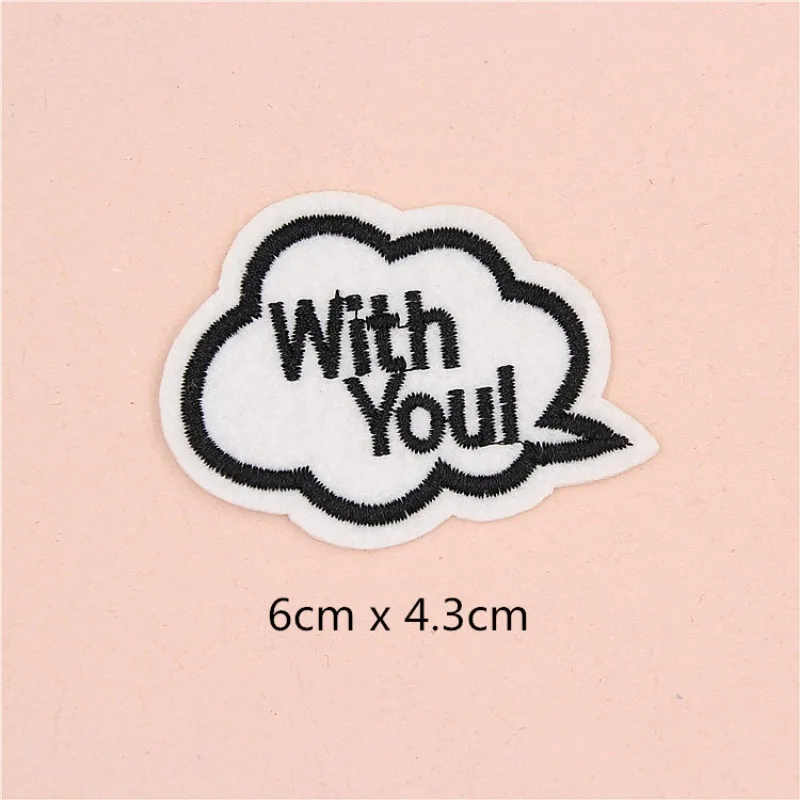 50pcs/Lot Luxury Anime Embroidery Patch Love Cloud Cactus Fruit Bread Ice Cream Clothing Decoration Accessory Craft Diy Applique