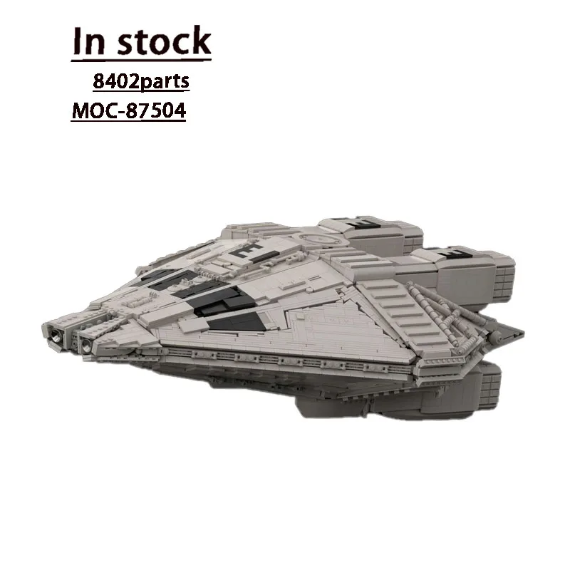 

MOC-87504New Outer Space Spaceship Battleship Building Block Model with8402Pieces, Boys AndChildren's Birthday and Christmas Toy