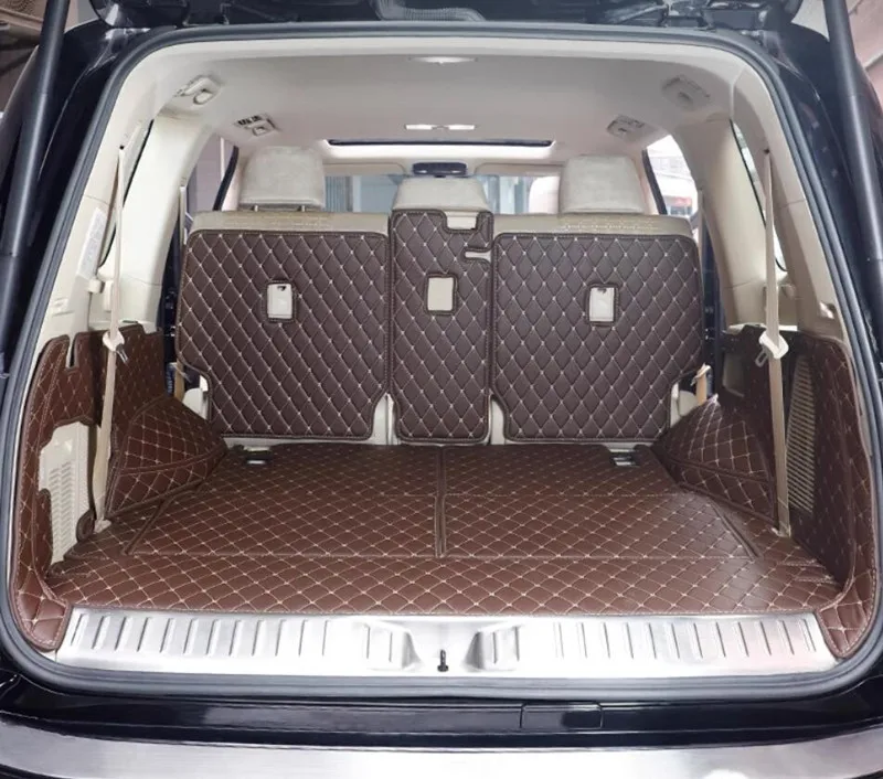 

Коврик-вкладыш для багажника автомобиля Lexus LX 600 (5 и 7 мест), 2022-2026 гг. Высококачественные коврики-накладки для багажника LX600 2024 года.