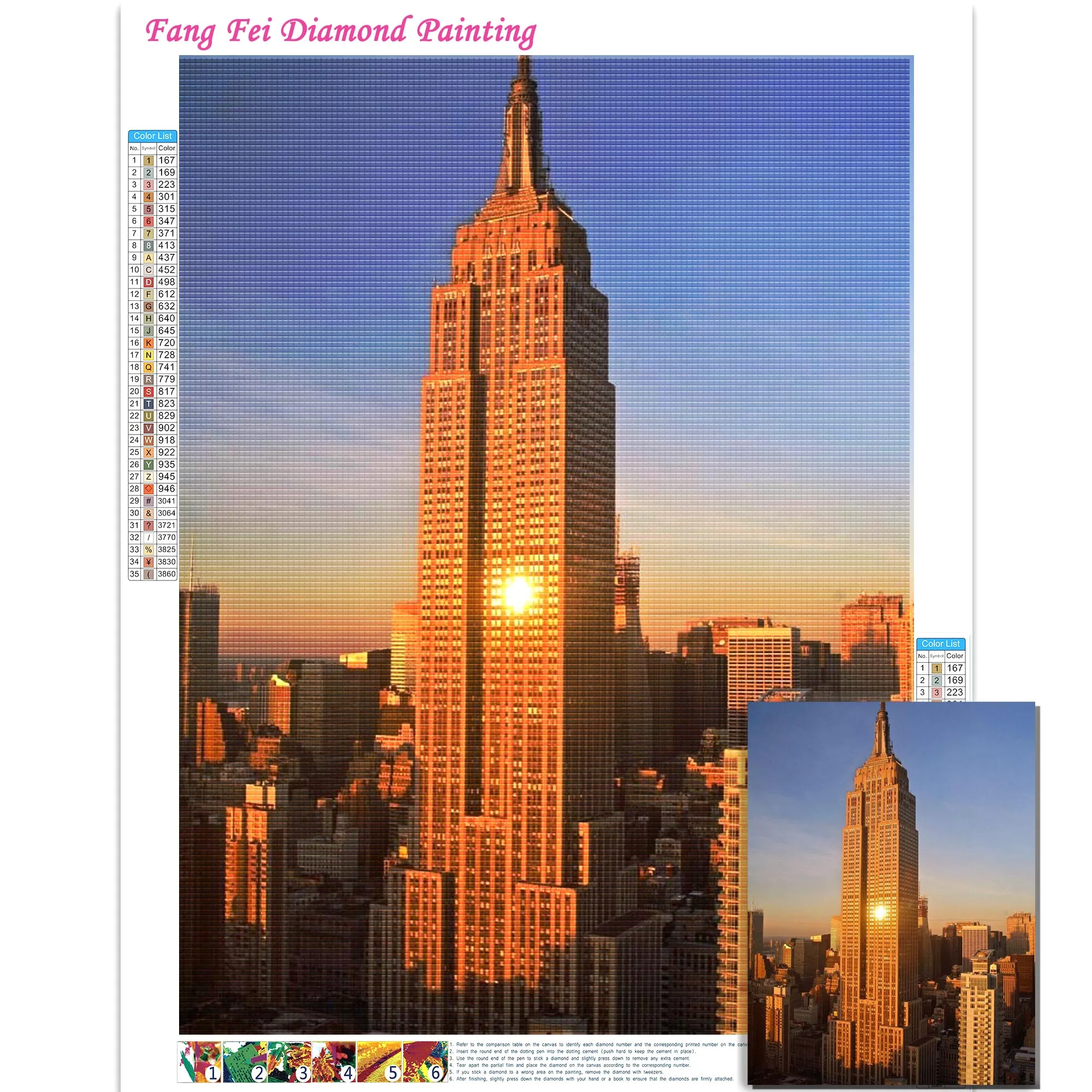 5D Diamond Rhinestone schilder - Embroidery York recensie en prijs