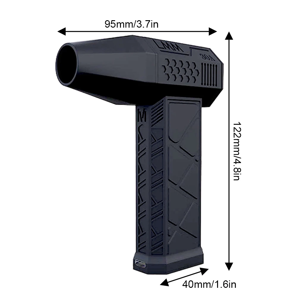 전기 공기 먼지털이, 압축 공기 먼지털이 속도 조절 가능 터보 선풍기 충전식 배터리, 무선 제트 드라이 블로어, 130000RPM, 200W