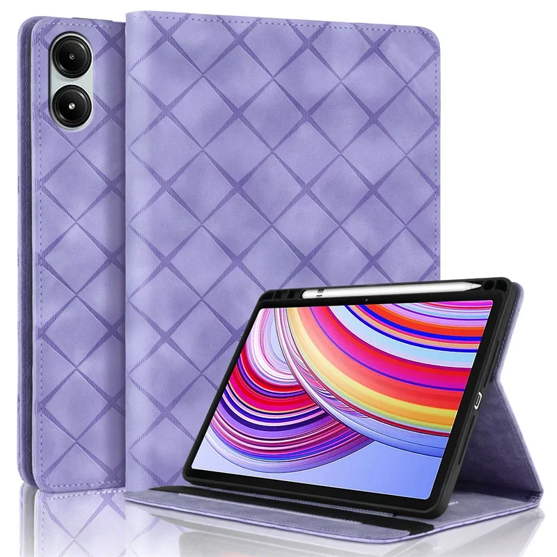 

Чехол Funda для Xiaomi Redmi Pad Pro 12,1 дюйма, чехол-кошелек из искусственной кожи с держателем для ручек, чехол для Poco Pad, чехол