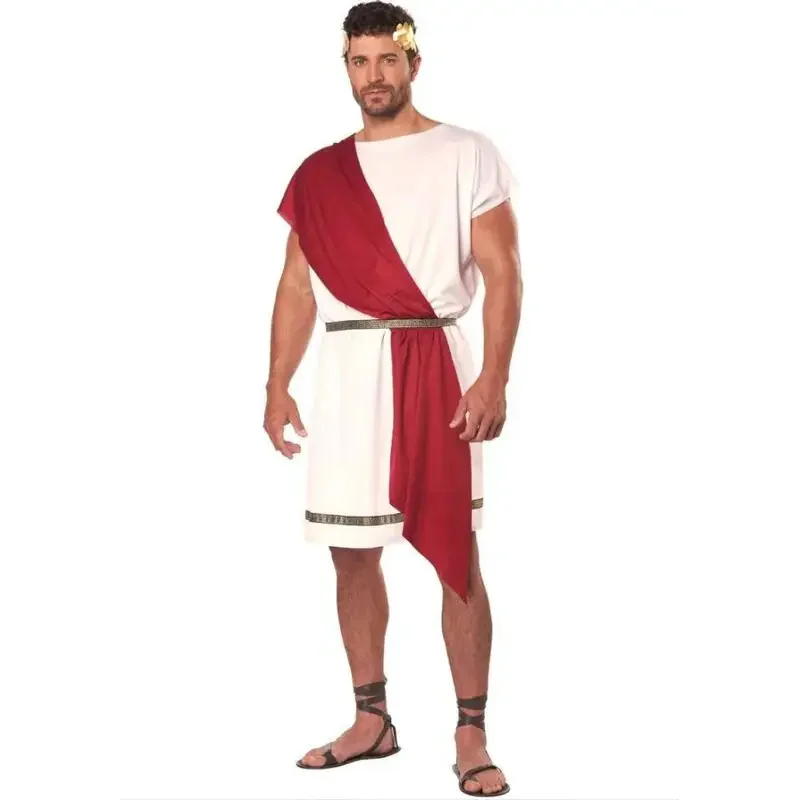 Ancient Roman Spartan Warrior Cosplay Costume Zeus Medieval Greek God Greece Goddess Mythology Couple Fancy Dress@0Z*