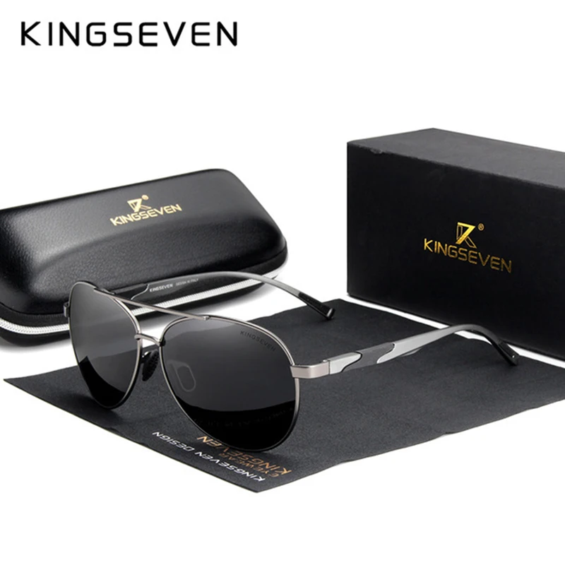 KINGSEVEN fashion trend men's sunglasses, combining classic retro and minimalist design, comfortable to wear, allowing you to co