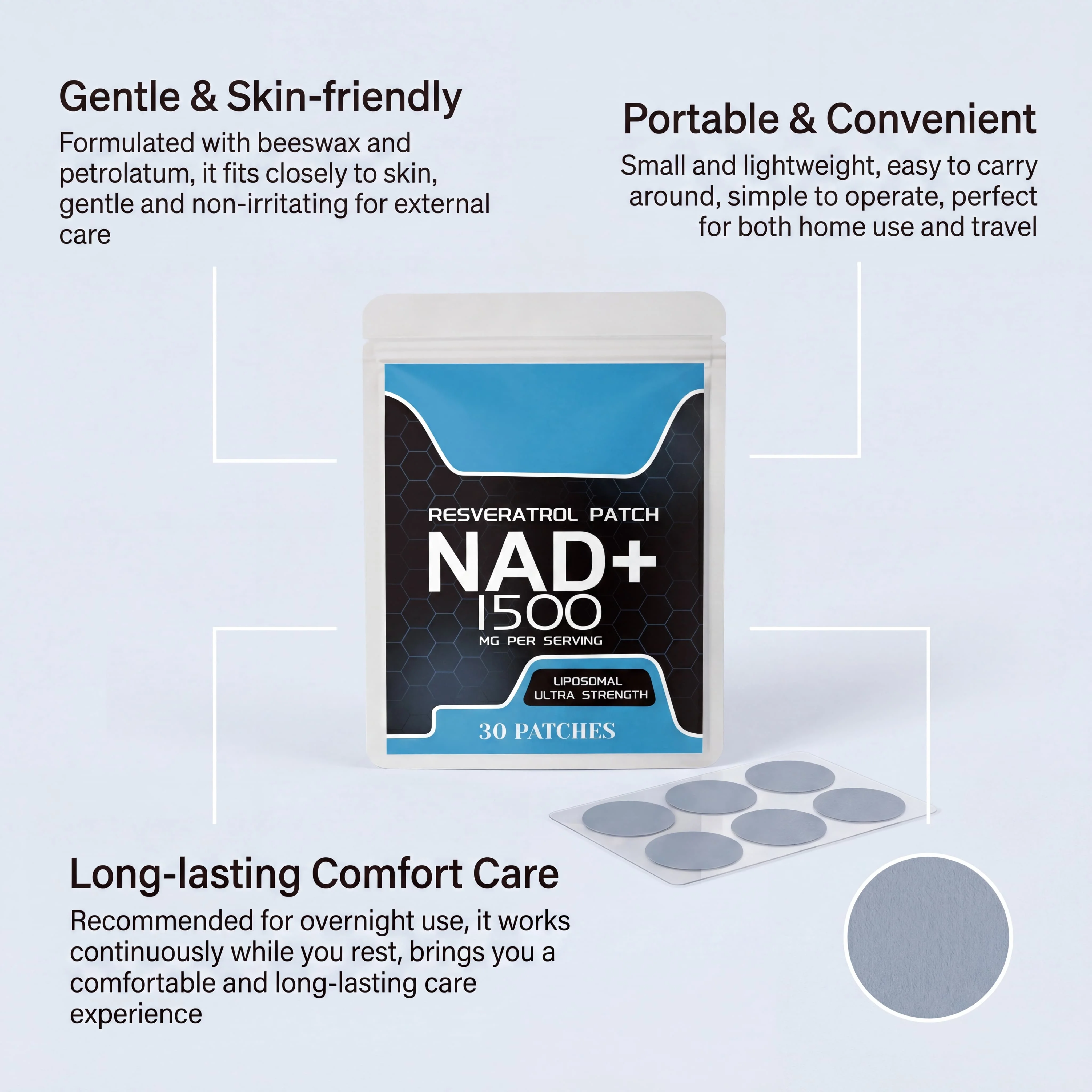 Body Care Patch, Supports Comfortable Body Condition, Comfortable Breathable Fit, Portable External Care Patchs view 3