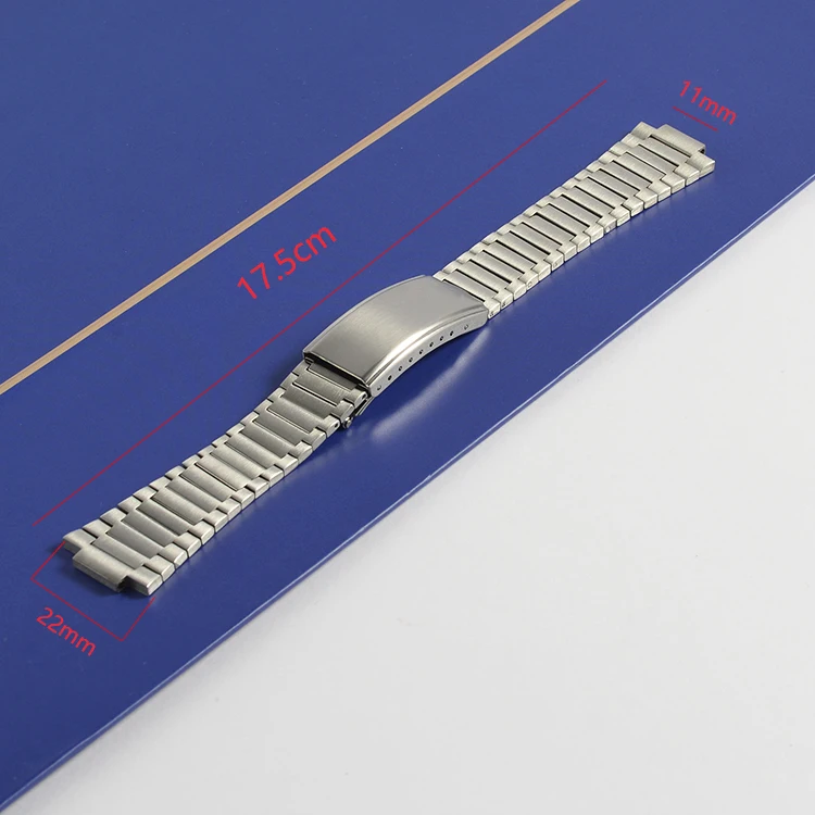 

22mm/11mm Solid Stainless Steel Bracelet Fit For Omega Hippocampus Series 1970 Classic Men's Automatic Mechanical Watch