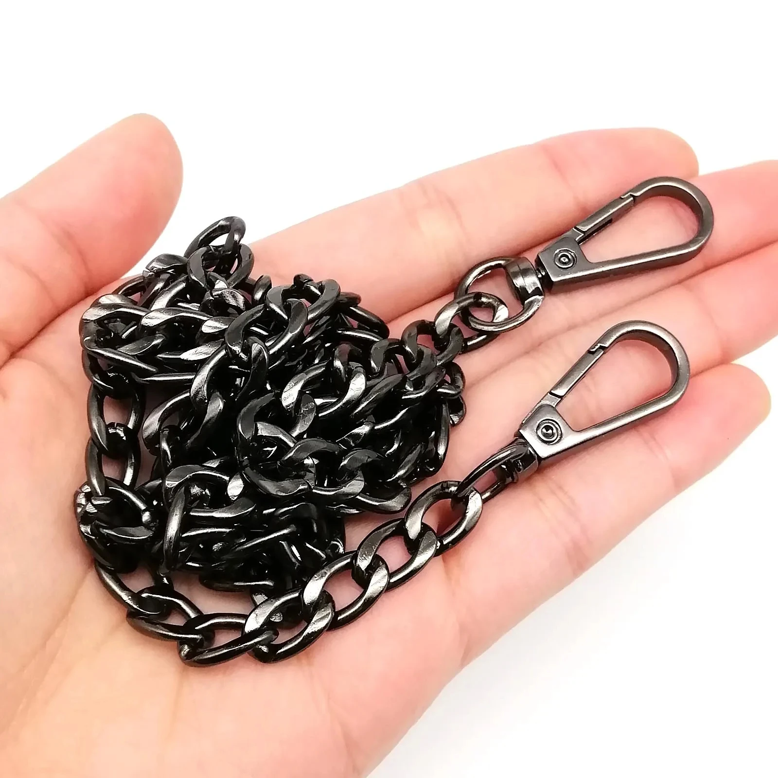 120cm Metal Aluminum Bag Chain Bag Strap 4 Colors Replacement Parts Accessories DIY Detachable Luggage Accessories Metal Chain