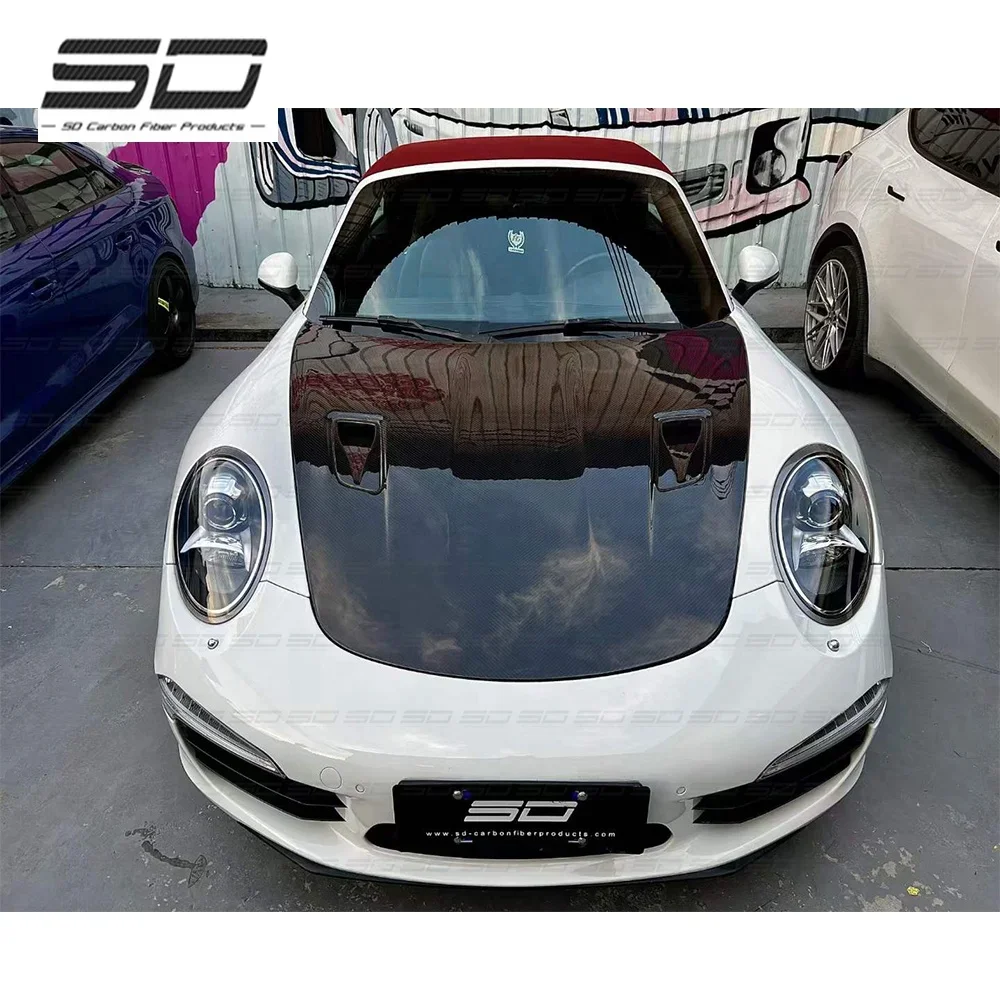 GT3 Style Dry Carbon Fiber Bonnet Engine Hood For