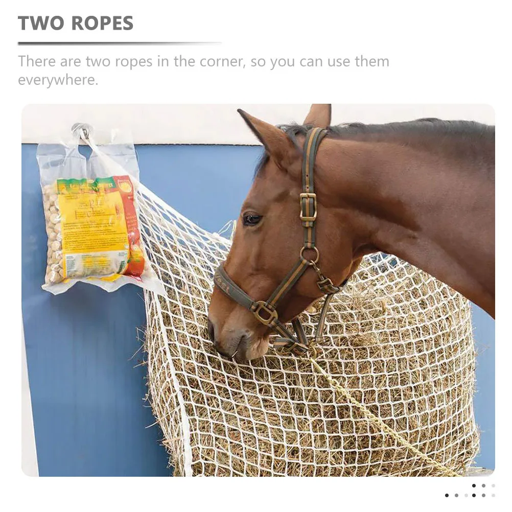 

Horse Grass Bag Lightweight Mesh Net For Outdoor Feeding Dried Grass Pouch Farm Supplies Horse Feeding Bag Portable Net