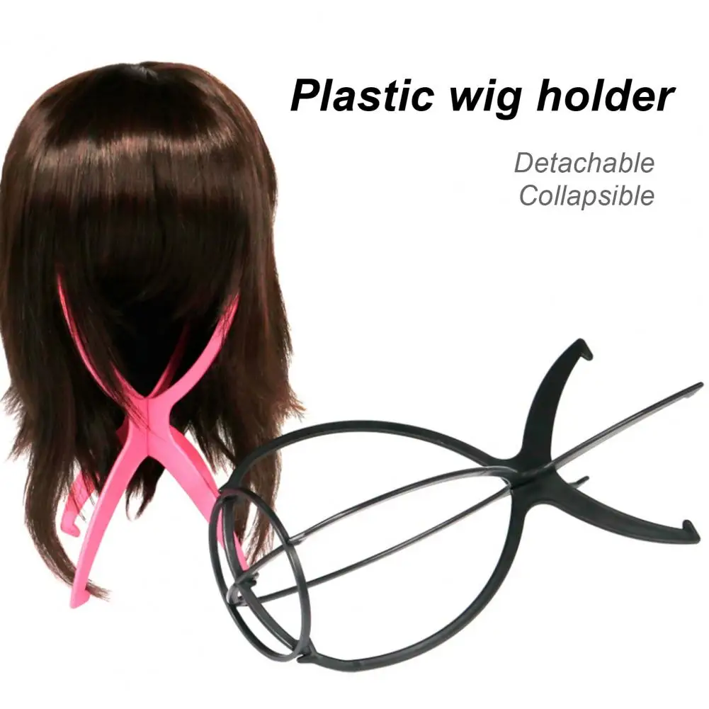 

1PC Wig Stands Plastic Hat Display Wig Head Holders Mannequin Head/Stand Portable Folding Stand Wig Holder