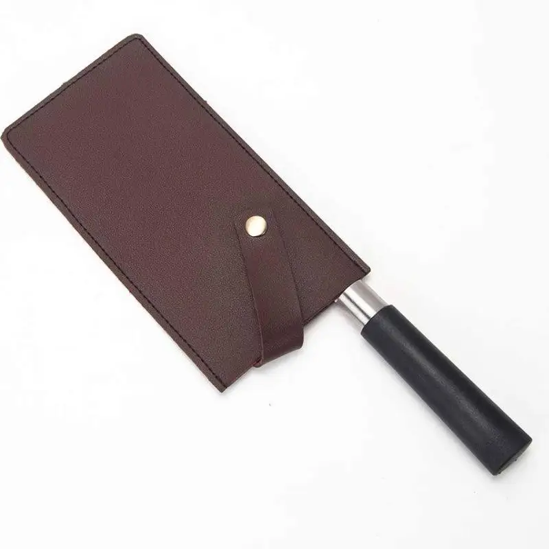Outdoor Camping Vintage PU Leather Knife Sheath Home Chef Kitchen Knife Cut Resistant Durable Storage Case