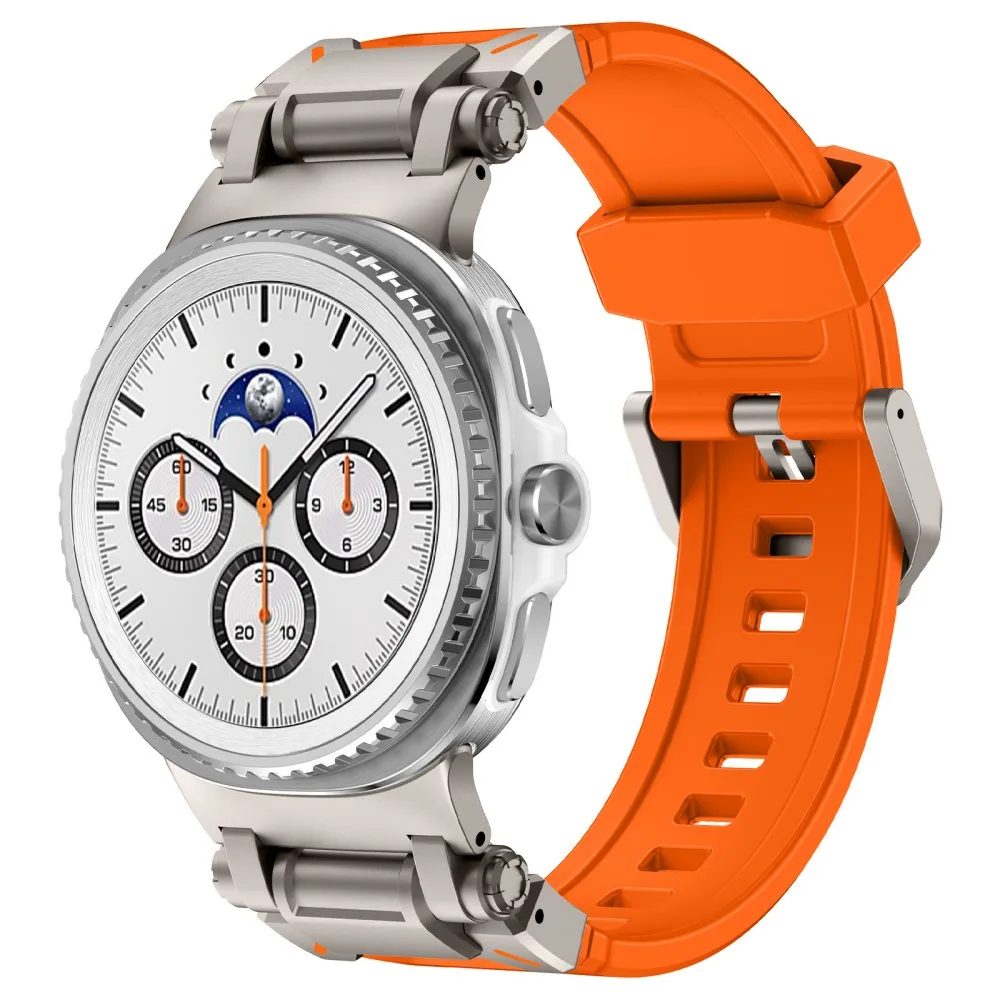 Cinturino sportivo in silicone per Samsung Galaxy Watch 8 Classic 46mm cinturino in caucciù per Galaxy Watch 8 40mm 44mm braccialetto morbido