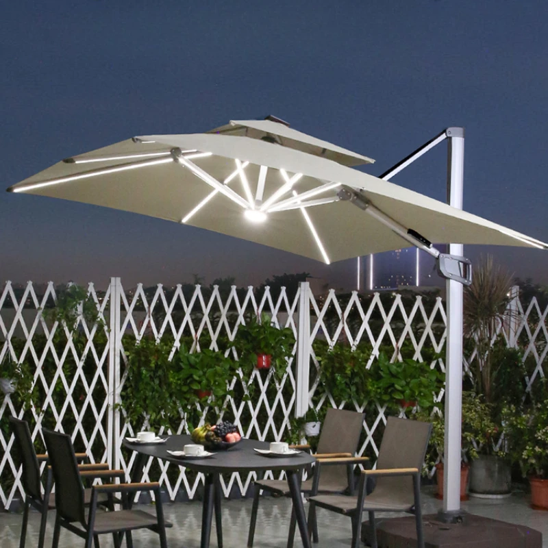 

Outdoor sunshade umbrellas, outdoor umbrellas, courtyard umbrellas, outdoor sun umbrellas, solar energy, thatched grass,