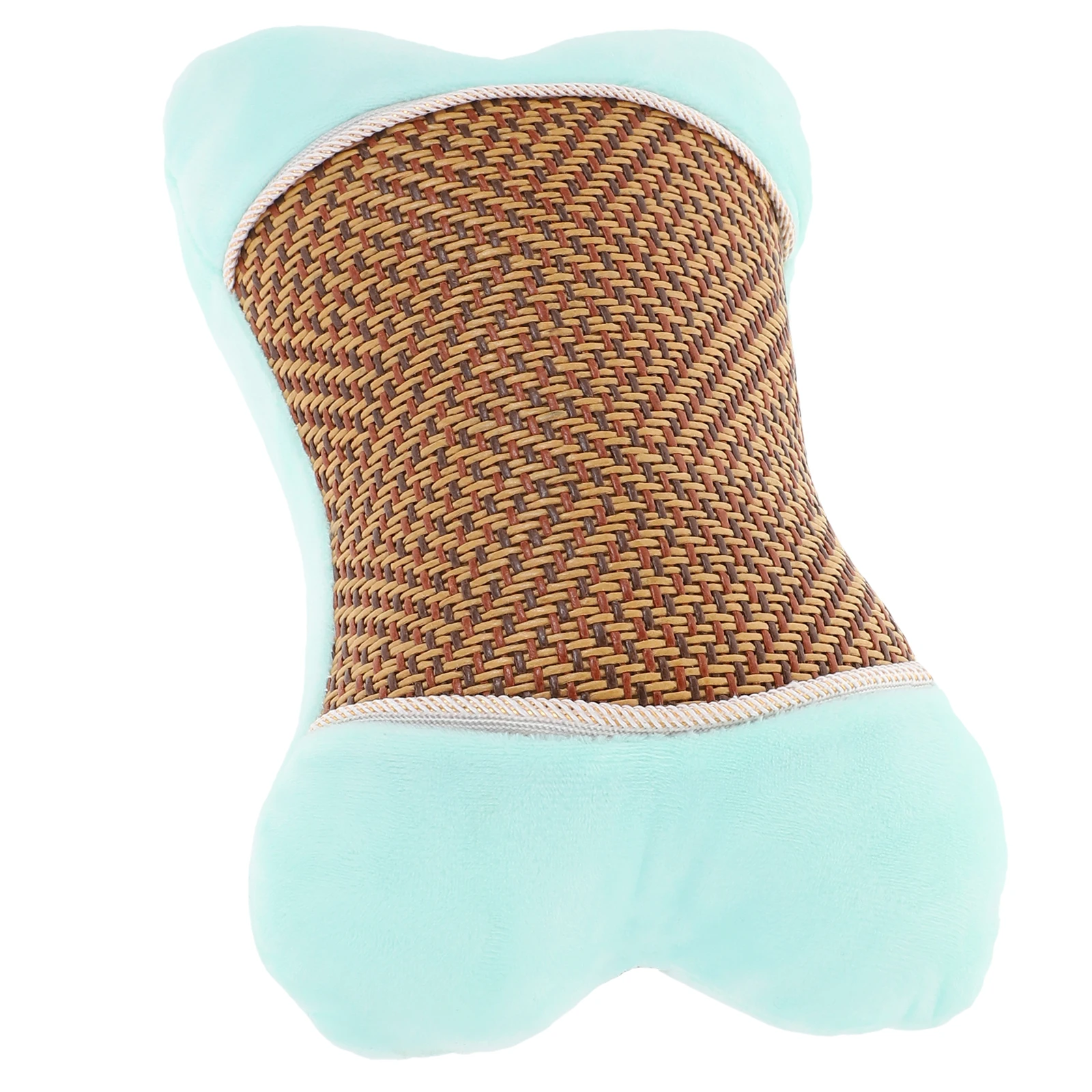 

2 Pcs Car Neck Pillow Comfortable Cotton Safe Practical Driving Travel Rattan Mat Car Interior Seat Cushion