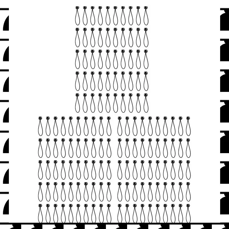 

A44U 150 шт. банджи-шнур с шариками, эластичные завязки, банджи-переключатели, завязки для шатров, баннеров для палаток, флагштоков, флагштоков (черный)