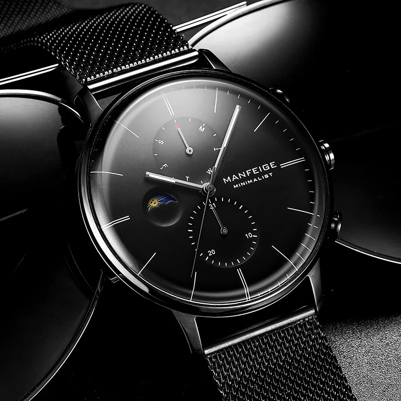 Relogio Masculino Men Watches Waterproof Top Luxury Brand Business Watch Ultra Thin Quartz Wristwatch Silver Watches Mesh Strap