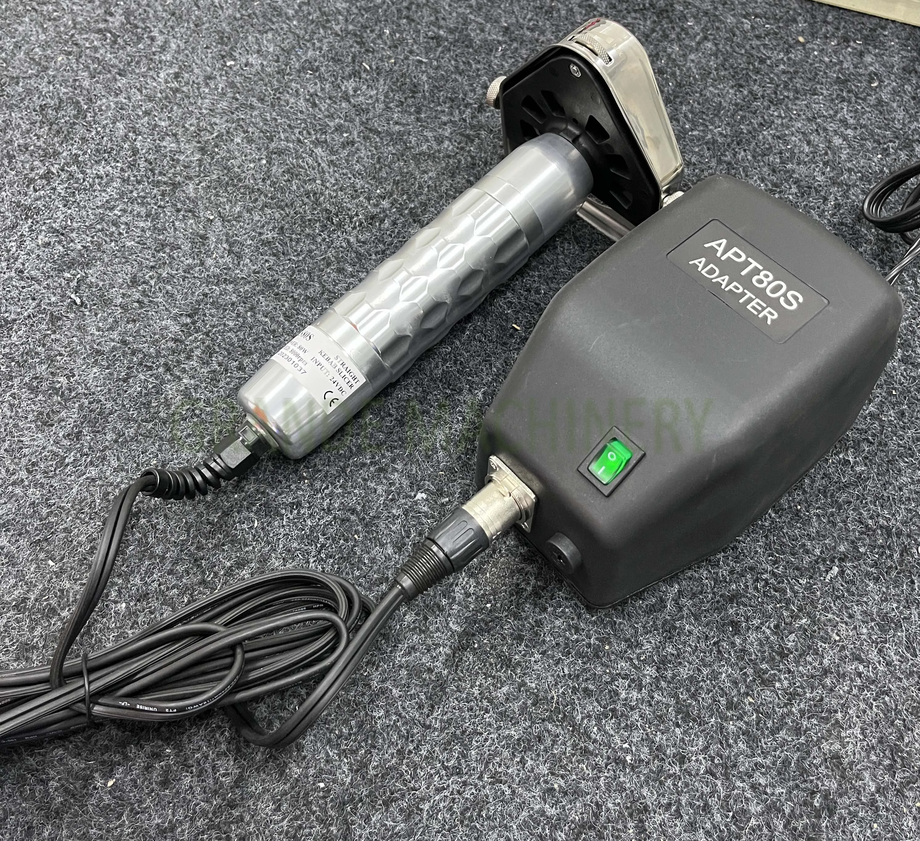 قابل للتعديل سمك 80 مللي متر الكهربائية كباب القطاعة مستقيم شوارما دونر القاطع لحوم تركيا جديد 80S كباب سكين القواطع