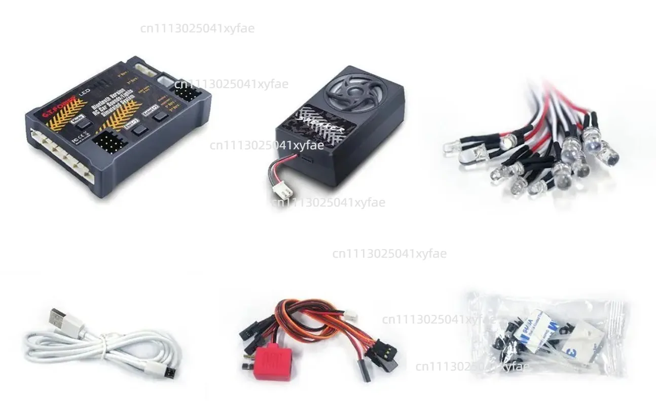 Bluetooth RC Car Truck Engine Sound & Light Simulation System Built-in Amplifier 58 Sound Effects