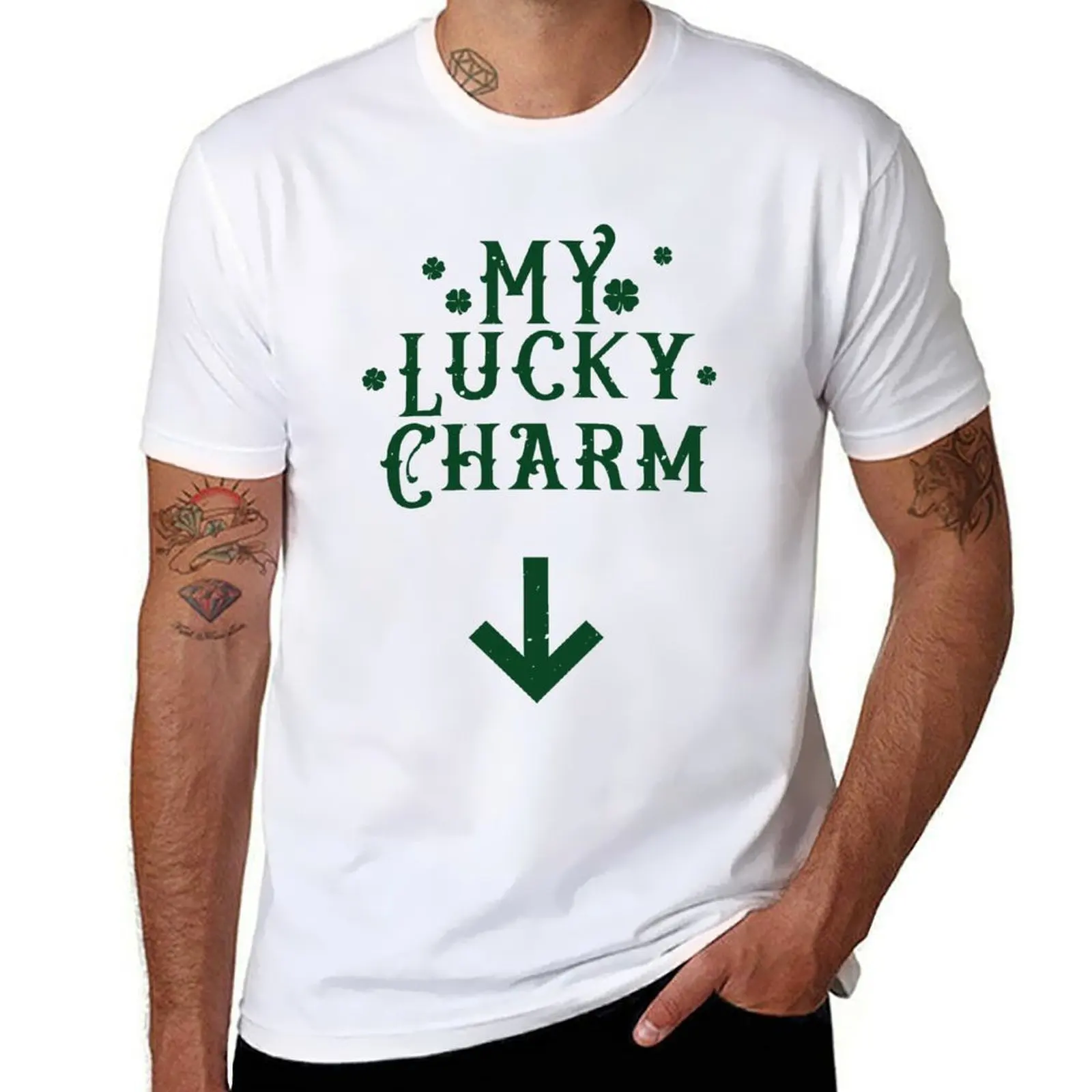 

Cute My Lucky Charm St Patricks Day Clover graphic T-Shirt graphic t shirts for man t shirts with prints T-Shirt