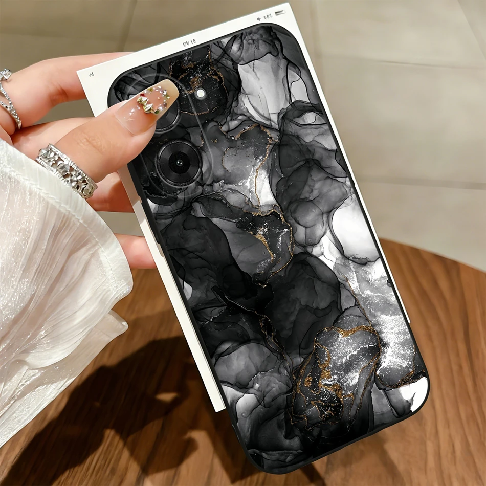 Funda para teléfono Poco C81X C71 C61 4G, funda trasera de alta calidad con efecto mármol degradado para Poco C 81X 71 61, Funda de silicona suave mate