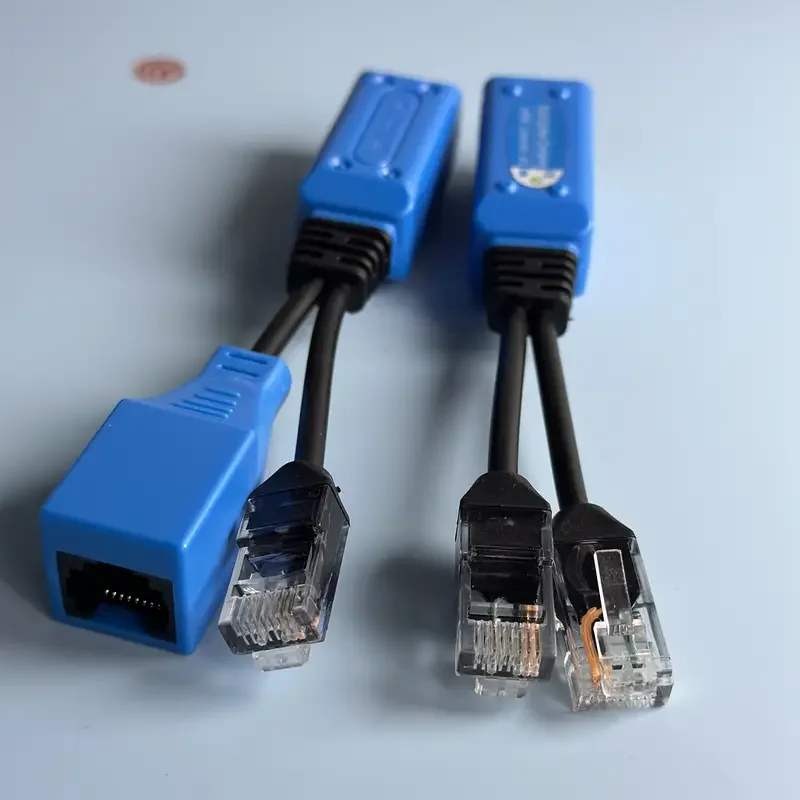 CCTV RJ45 splitter combiner uPOE cable kit POE Adapter Cable Connectors Passive Power Cable For IP Camera
