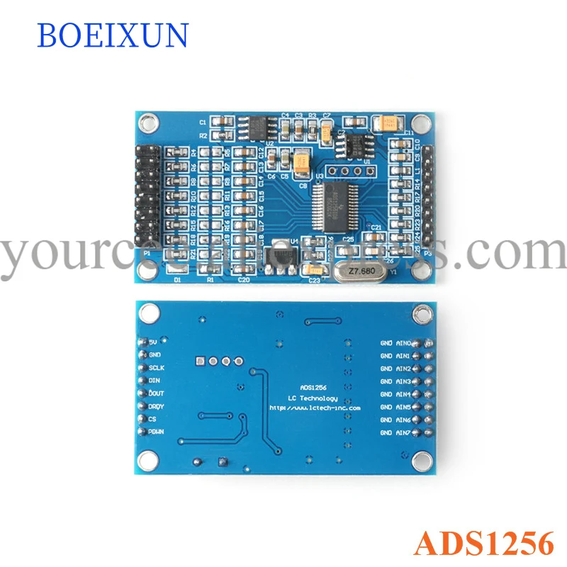 ADS1256 High Precision 24 Bit 8 Channel ADC Data Acquisition Board Module AD Collecting Data Acquisition Card