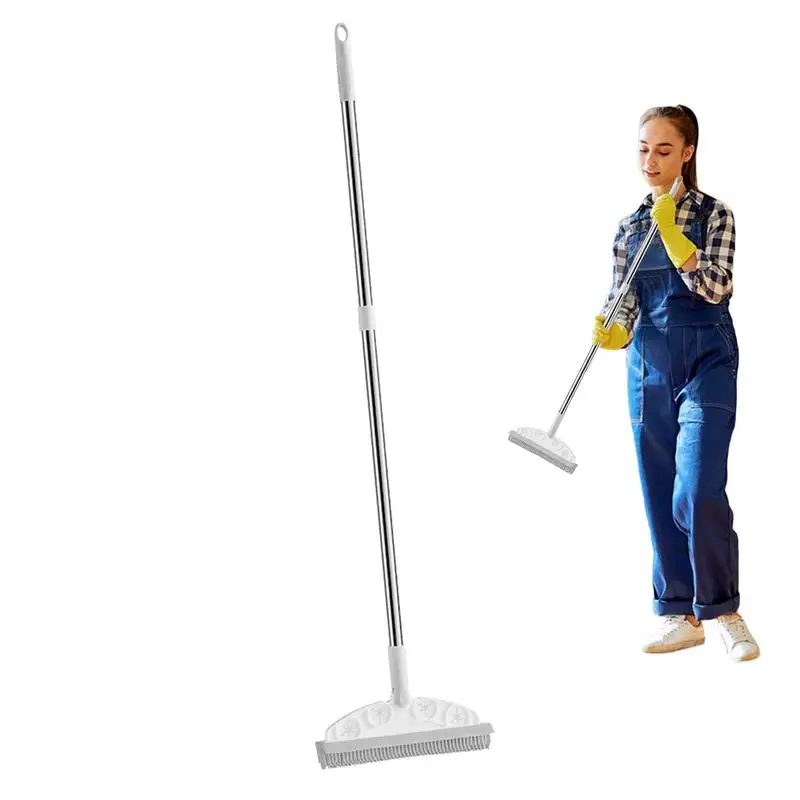 Floor Brush With Long Handle Remove Water Stains V-shaped Multifunctional Tile Floor Scrub Brush For Household home Cleaning