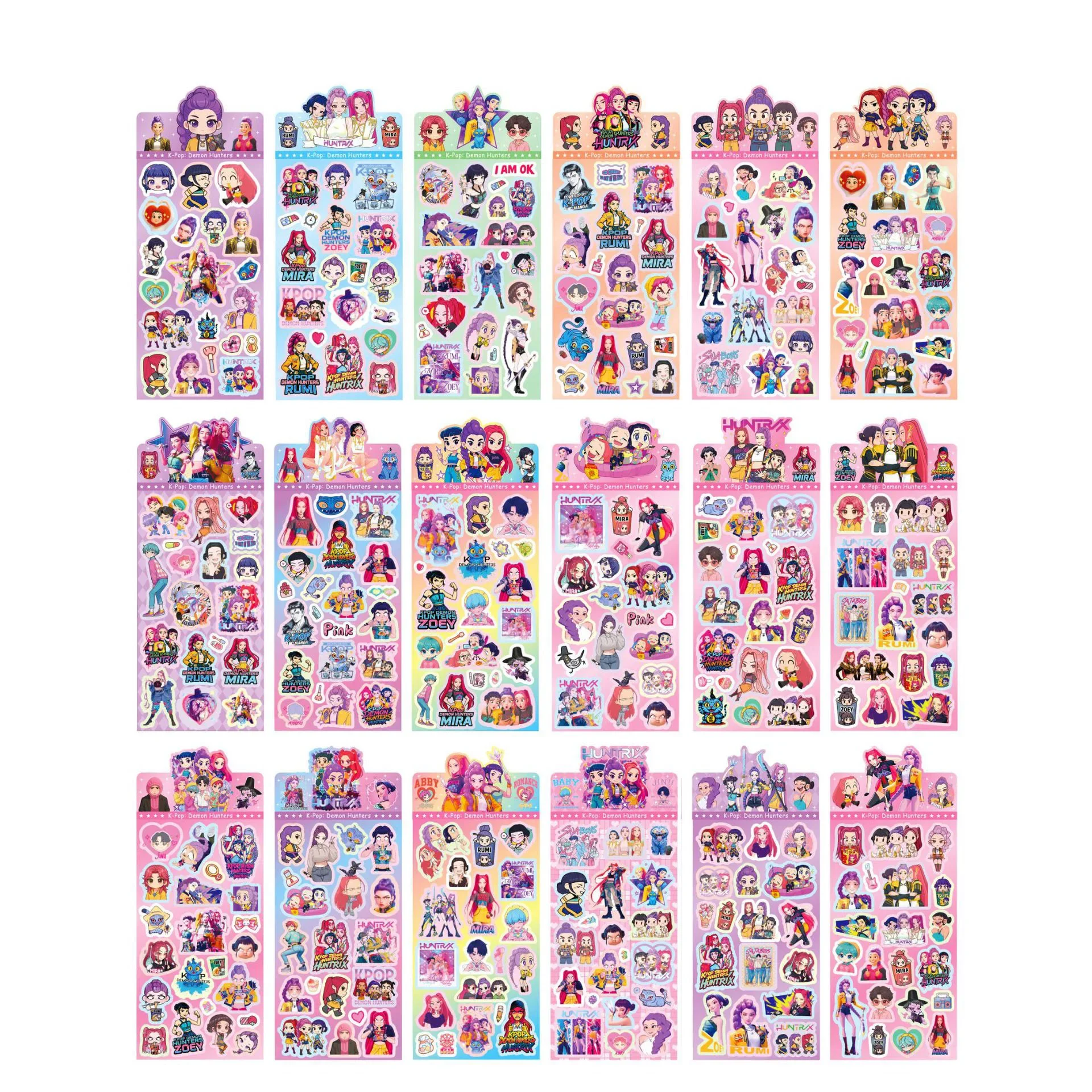 2026 Neue Anime Hunters Guka Aufkleber Laser Cartoon Capybara DIY Deko-Sticker für Kinder Bastelarbeiten Scrapbook und Journal Dekoration – Detail 7