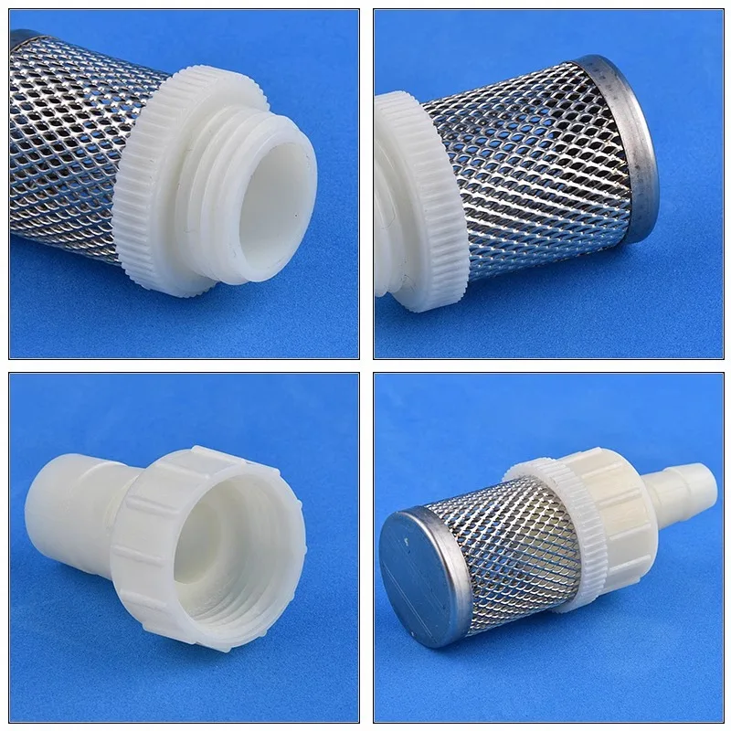 Stainless Steel Filter Mesh Cover Hose Connector Water Inlet Screen Sediment Impurity Filter Fish Tank Water Pump Hose Fitting