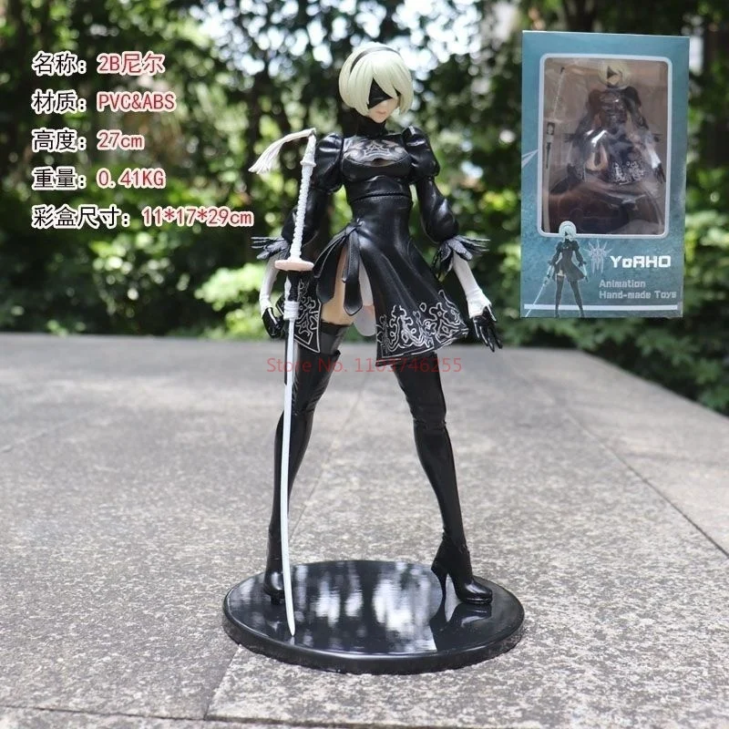 2024 New Nier:automata Anime Action Figure Yorha No. 2 tipo B 28cm modello collezione Pvc bambole statua Festival di natale giocattolo regalo