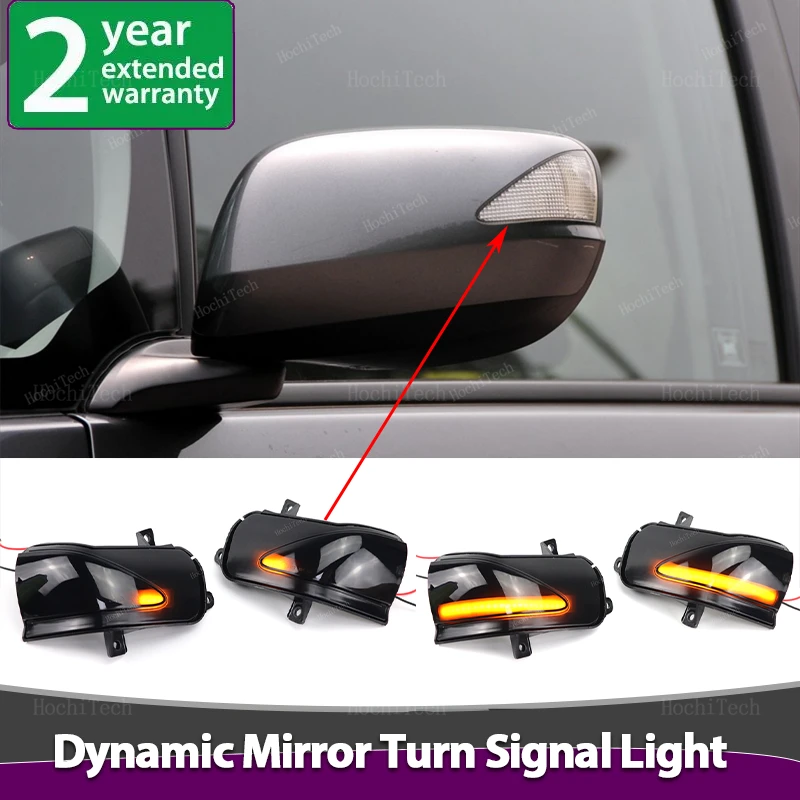 Dynamic Black LED Turn Signal Light Sequential Rearview Mirror Light For Honda Fit Jazz GE6 GE8 Insight ZE2 Facelift