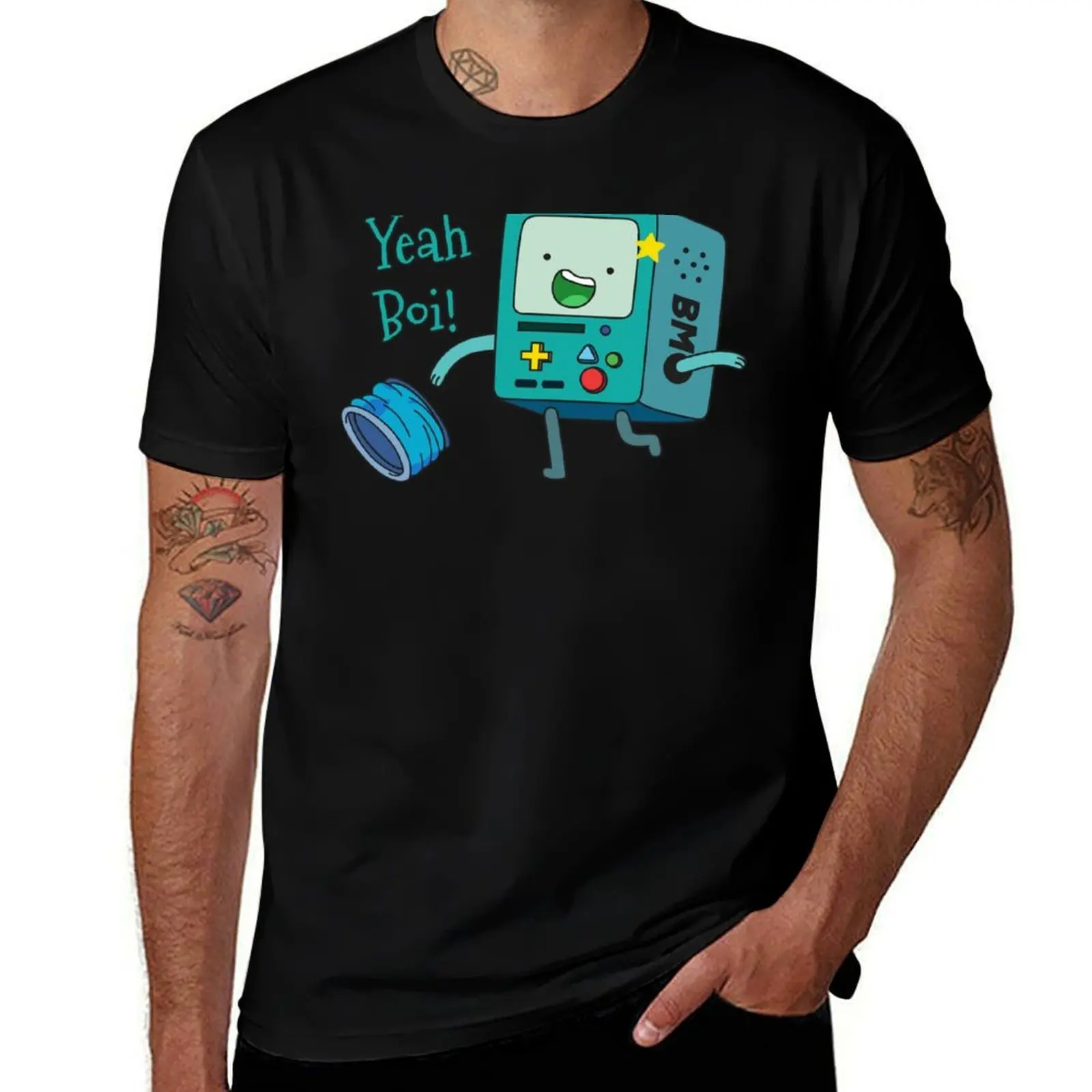 

BMO Yeah Boi T-Shirt funny shirt cotton custom t-shirts anime shirt graphic t shirts mens graphic t-shirts hip hop