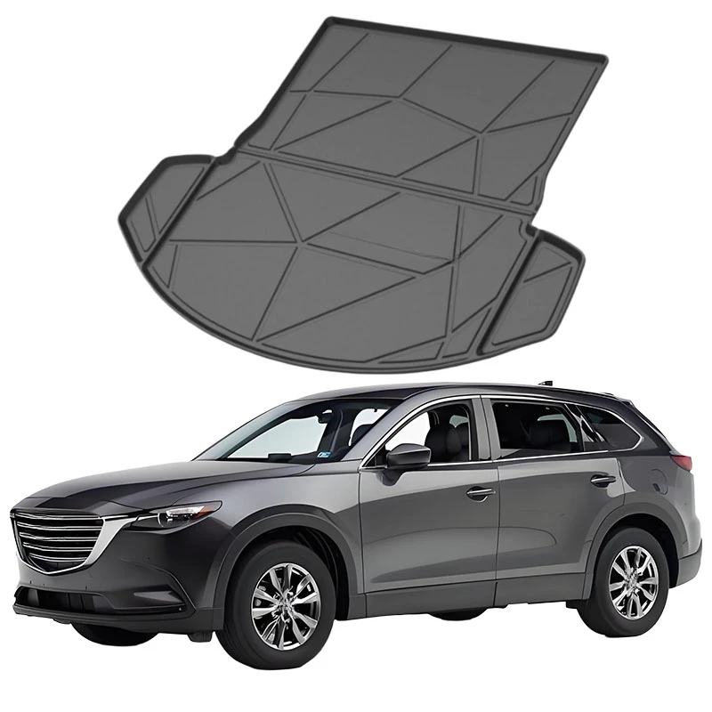 Upgrade TPE Car Rear Trunk Mats Storage Pads Cargo Tray Dustproof Waterproof Protecion Cushion For Mazda CX9 2015-2022