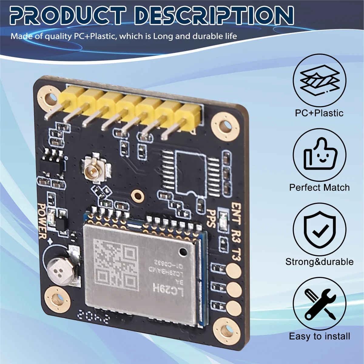 Hoge Precisie RTK Basisstation Board Quectel LC29H Dubbele Frequentie L1/L5 Positionering Module Uitgang RTCM Data LC29HBA-AB01