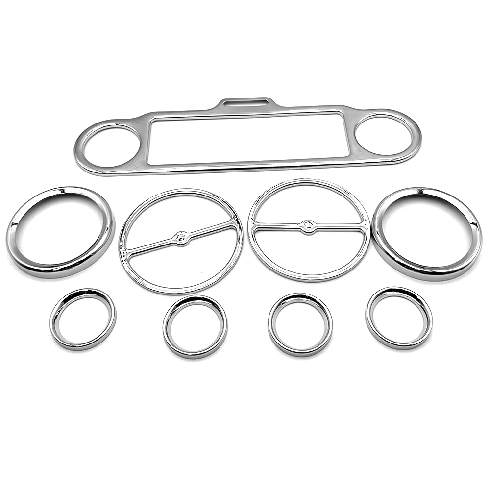 For Harley Touring Electra Street Glide Road Glide Trike 1986-Up Speedometer Bezels Speaker Stereo Accent Trim Ring Horn Cover