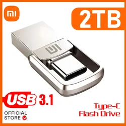 Xiaomi 2TB Flash Drive Usb 3.1 Super Fast Type C Pen Drive Memory Stick 512Gb Pen Drive 1TB Flash Disk Pc Smartphone Fast U Disk