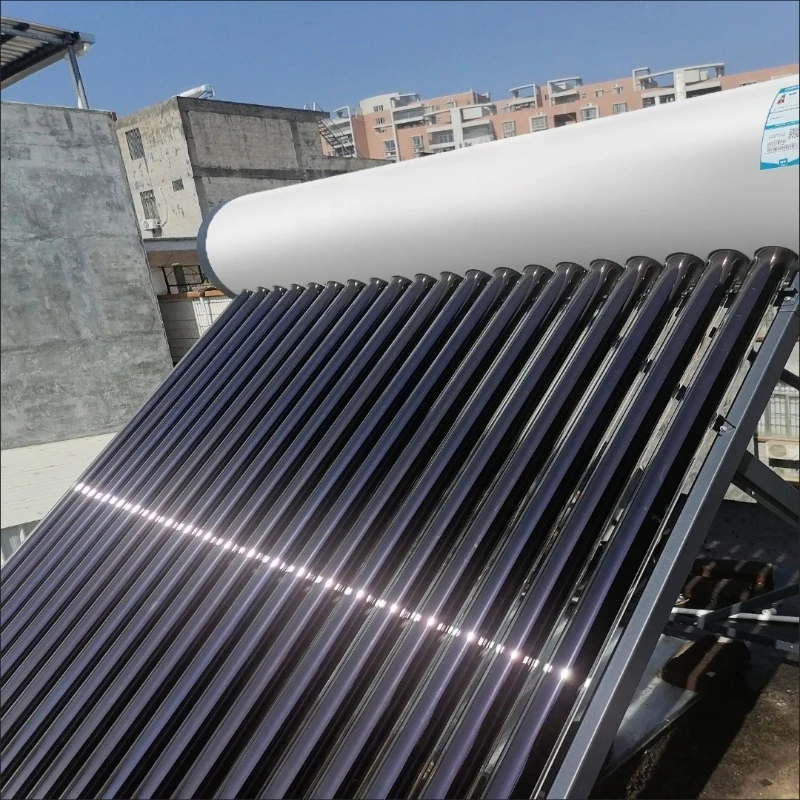 

20 tubes of solar water heater are recommended for 4 people to integrate household electric heating