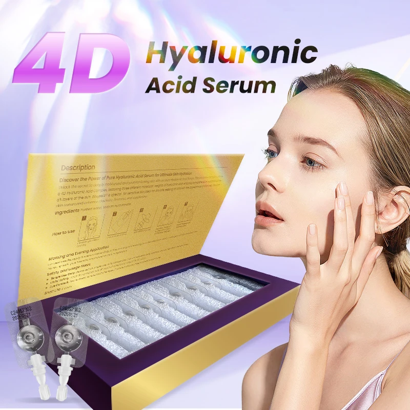 4D Pure Hyaluronic Acid Serum Capsule Deep Moisturizing Anti Aging Repair Damage Skin Beauty Hydration Essence