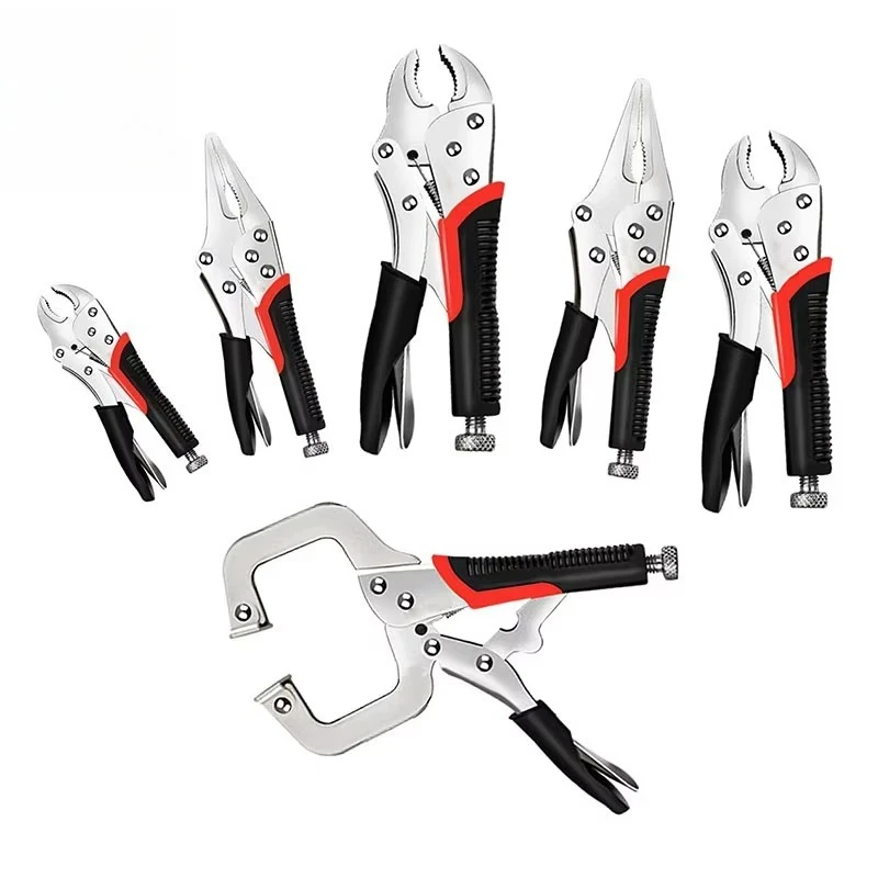 High Carbon Steel Strong Combination Large Calibre Locking Pliers Clamp Tool Universal Pressure Pliers Locking Pliers Set