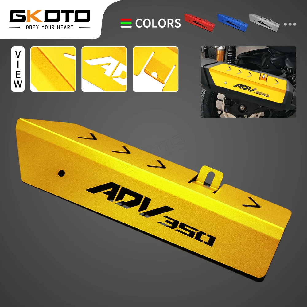 ホンダ-adv350-adv-350-2021-2025-オートバイ-cnc-排気熱シールドプロテクターガードカバー装飾カバー