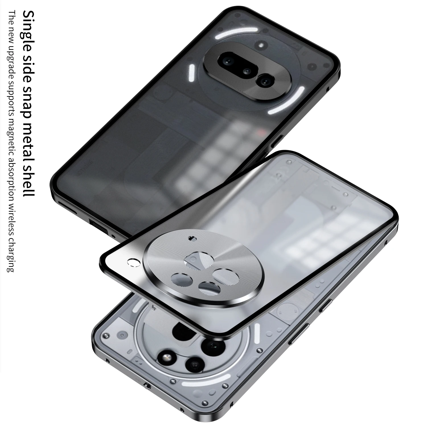 Metalowa ramka ochronna obiektywu Matowe, wstrząsoodporne etui na telefon do telefonu Nothing Phone 2A Plus Phone 3A Pro Bumper Back Cover Akcesoria — zdjęcie produktu 5