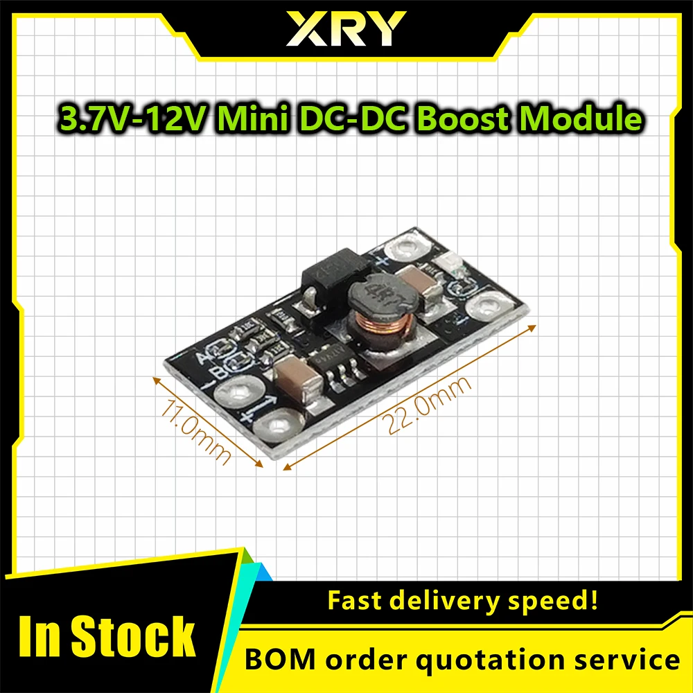 Mini DC-DC Boost Step Up Converter 3V 3.2V 3.3V 3.7V 5V 9V to 12V Voltage Regulator PCB Board Module Can Set 5V/ 8V/ 9V